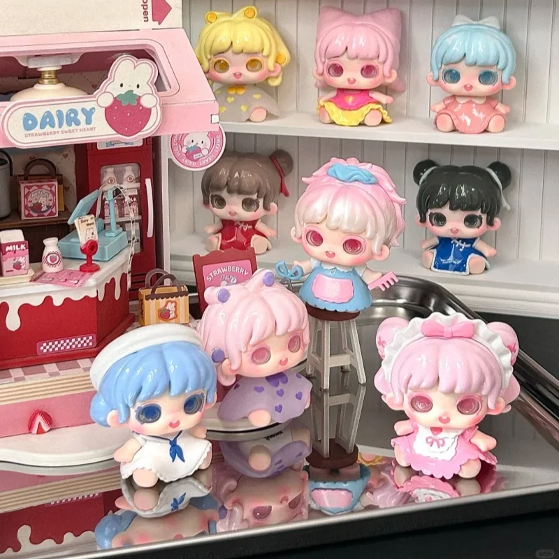 Miana อเนกประสงค์จัดแต่งทรงผม House Series น่ารักเม็ด MINI กล่องตาบอดอินเทรนด์ของเล่นตุ๊กตาสาวคอลเลกชันของขวัญเดสก์ท็อปของเล่นของขวัญ