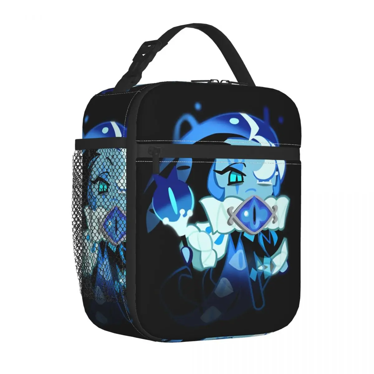 Shadow Milk Cookie Run Kingdom Borsa per il pranzo isolata Portatile Simpatico cartone animato Anime Borsa termica riutilizzabile Tote Lunch Box Beach Picnic