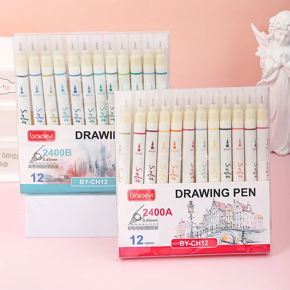 

Color Needle Tube Hook Pen 0.45mm Drawing Pen Art Line Pen Watercolor Pen Art Hand Drawing Pen Manga Pen Hook Pen