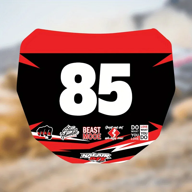 Racing Number Plate Vinyl Sticker UV-Resistant Self-Adhesive Waterproof Decals for Cars Motorcycles Helmets Bikes Exterior Decor