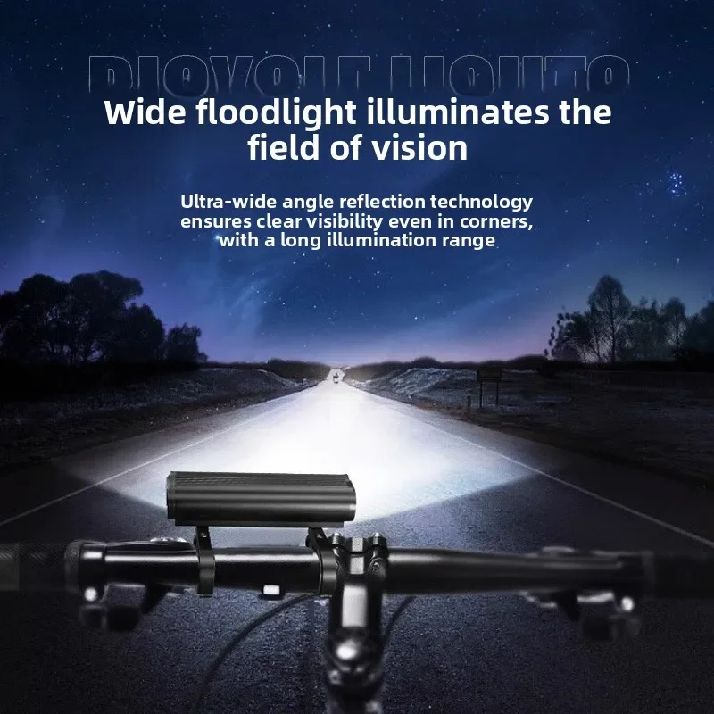 Luz de bicicleta impermeable de alto lumen: faro recargable por USB para ciclismo de montaña y por carretera