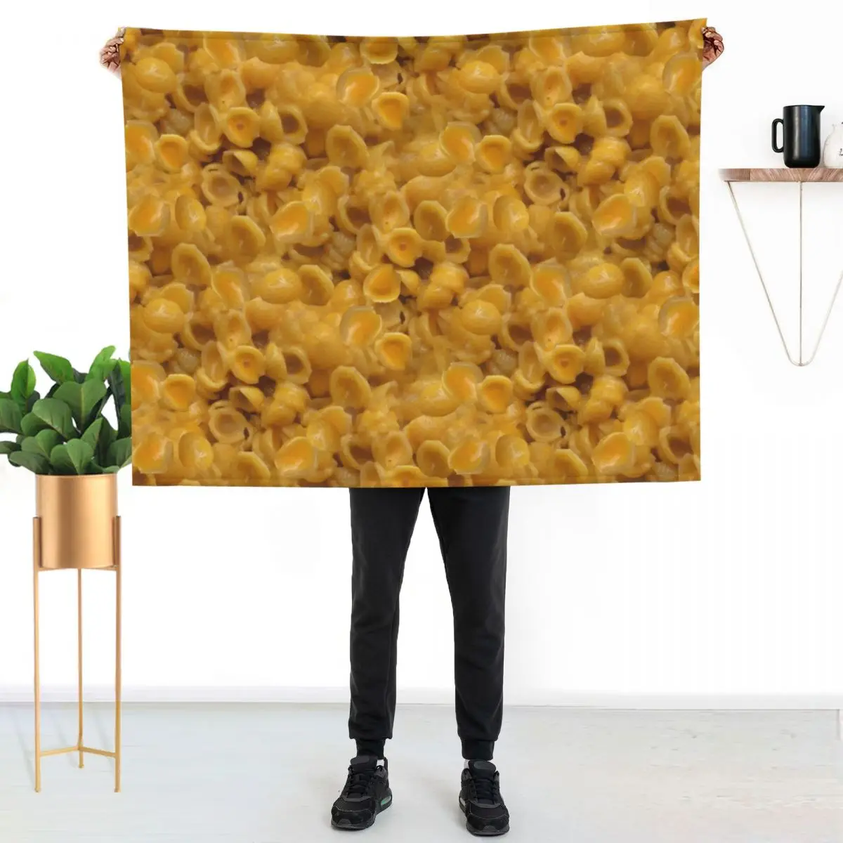 shells and cheese Throw Blanket Beautifuls Travel funny gift Baby Fashion Sofas Decorative Throw Blankets