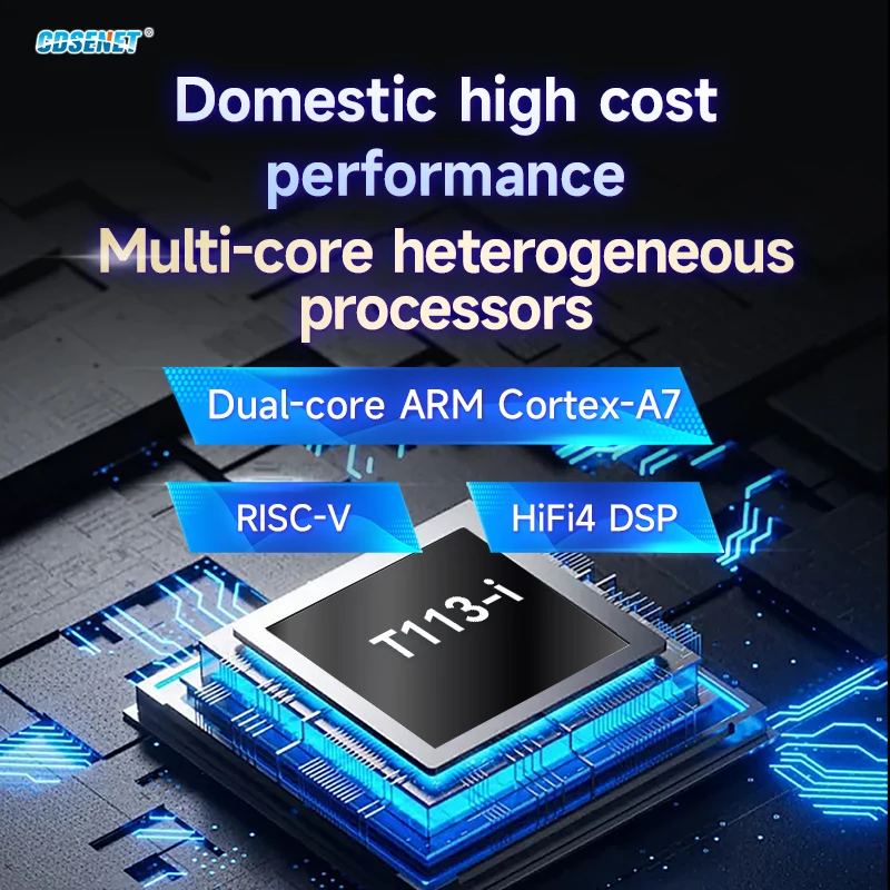 T113-i اللوحة الأساسية CDSENET ECK30 Linux BTB 1.2G ثنائي النواة ARM A7 RISC-V DSP متعدد النواة متغاير الطاقة الصناعية غراد