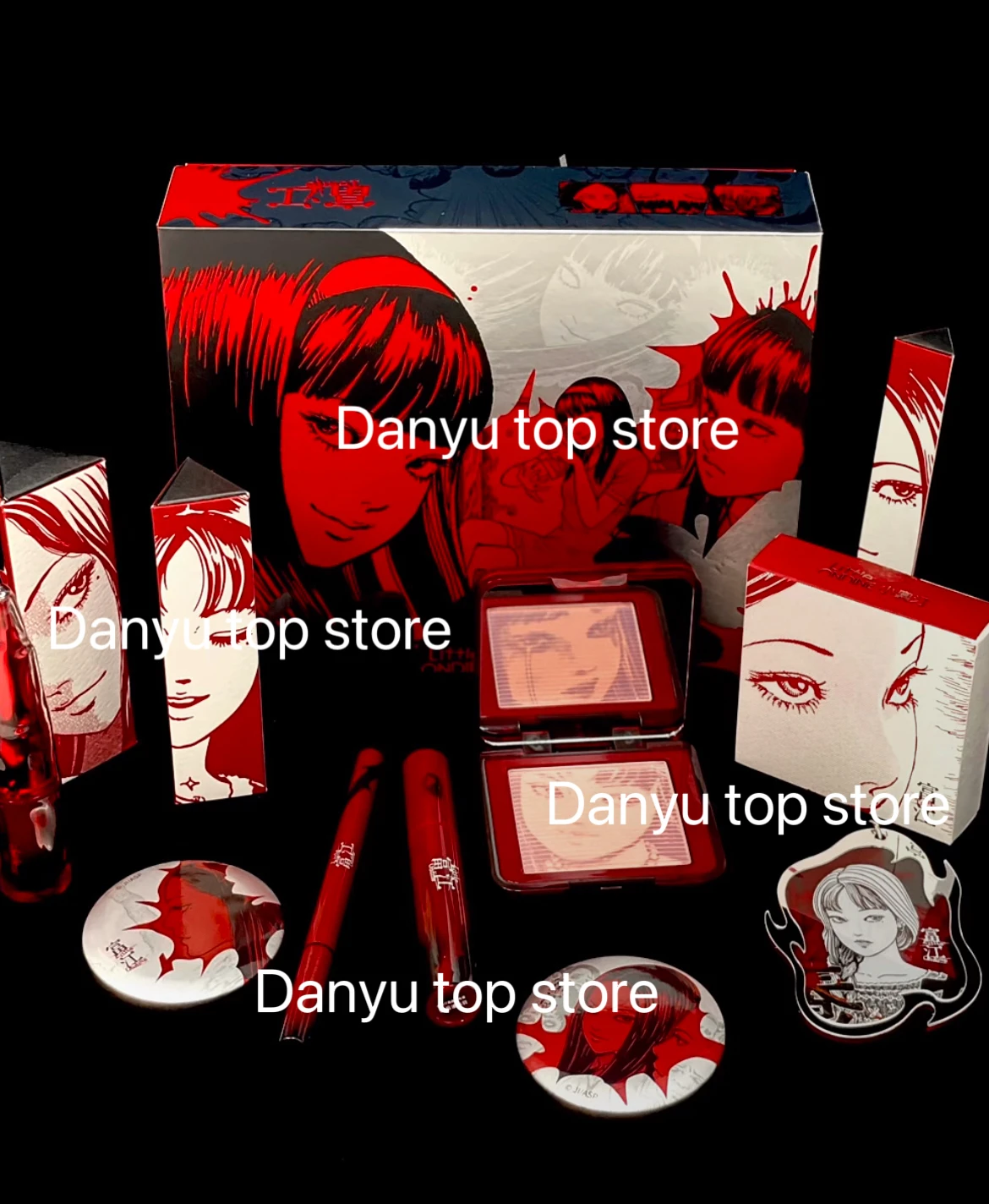 ليتل أوندين محدود هدية صندوق ثلاثية الأبعاد العائمة الظل لوحة أحمر الخدود الشفاه تينت كحل قلم رصاص ماسكارا أحمر الخدود أحمر الشفاه ماكياج مجموعة