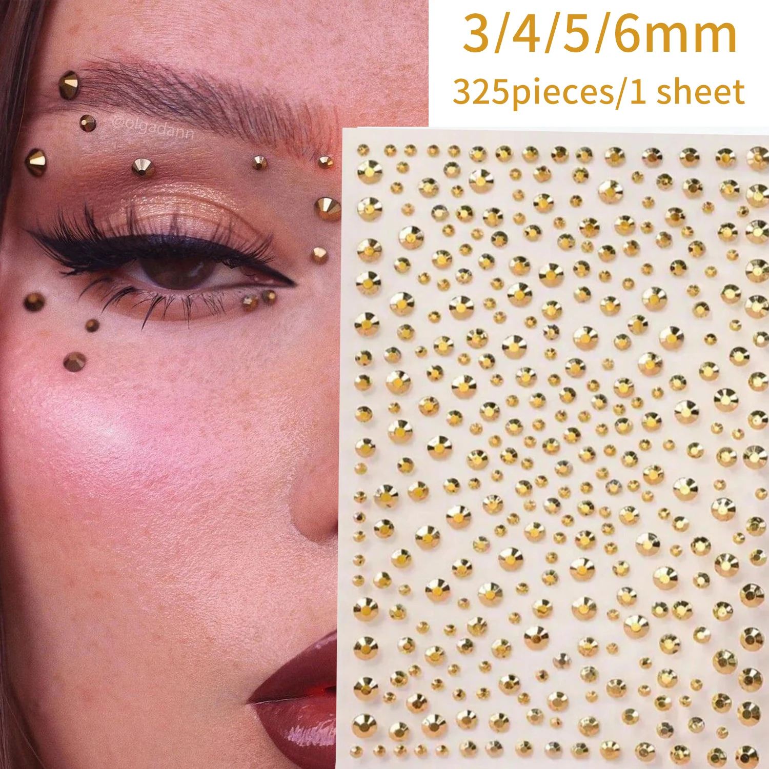 325 pièces/feuille Autocollant - Beauty Gems Makeup avis et prix