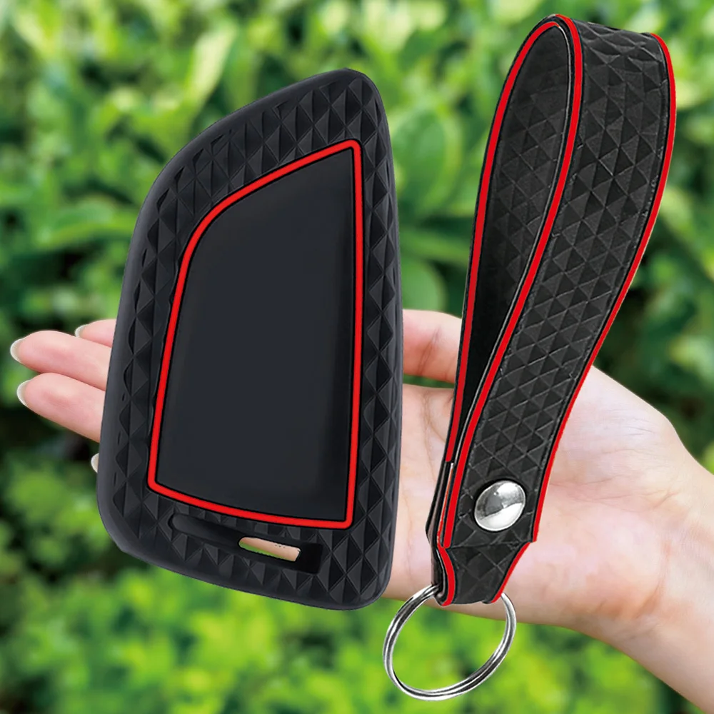 Silicone Car Key Case for BMW 216i F46 X1 X2 X3 X5 X6 GT 2 5 6 7 8 Series M5 Smart Keyless Remote Control Fobs Protector Cover