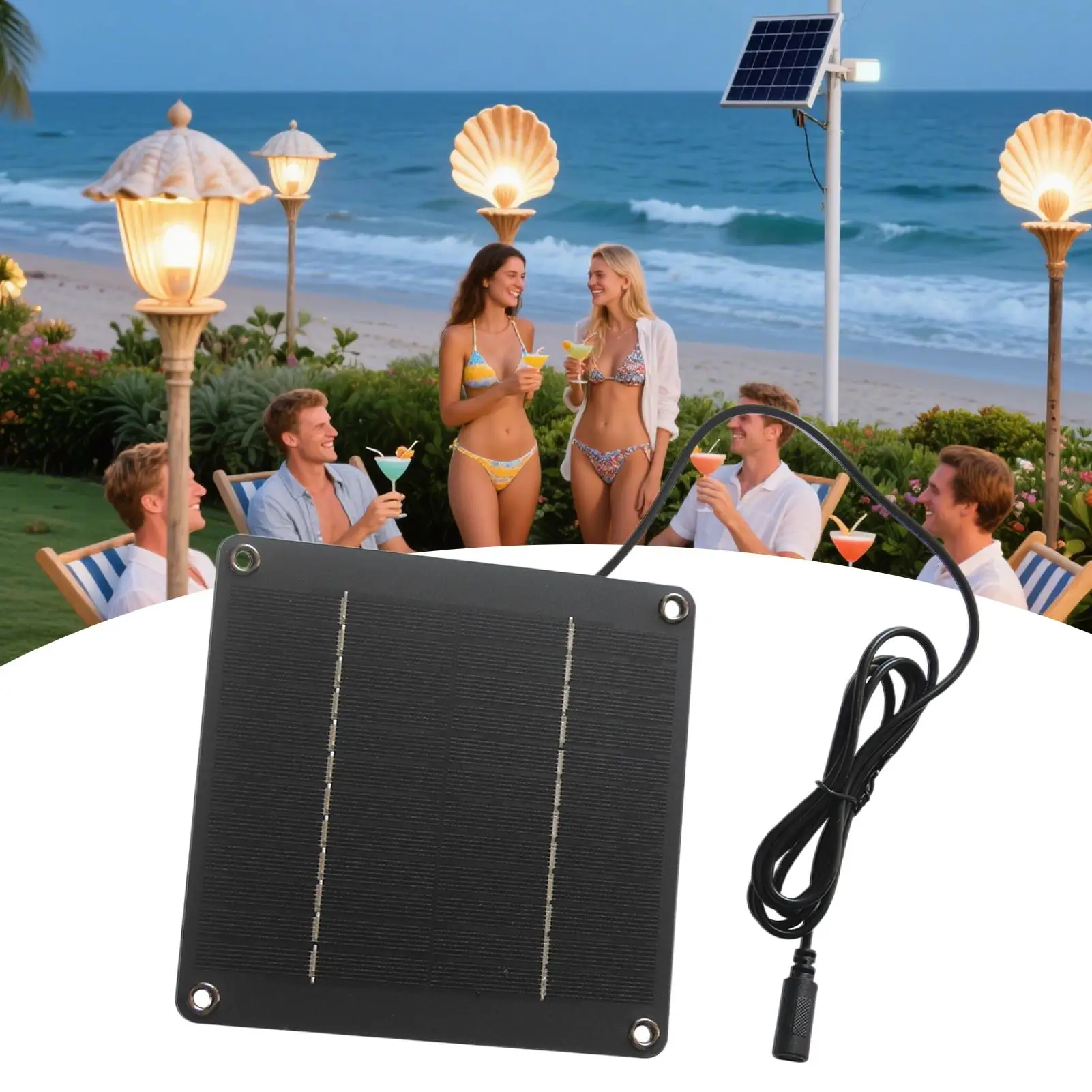 Solar Panels For Camping 40W 12V Monocrystalline Solar System High-Efficiency Charger Panel For Outdoor Camping RV Trailer Home