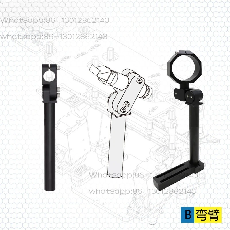 Pneumatic scissors bracket manipulator, automatic fixture fixture fixture, round cylinder fixing bracket three-piece set