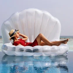 Inflatable Swimming Pool Inflatable Water Mattress Toys Bathing Mattress Rubber Ring Shell Kayak Boat Ring