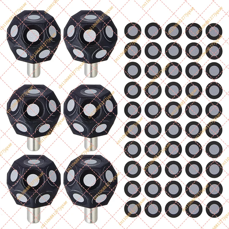 Universal 3D Scanner Markers Set | 100 Pcs Multi-Angle Reflective Dots & 6 Pcs Positioning Stickers