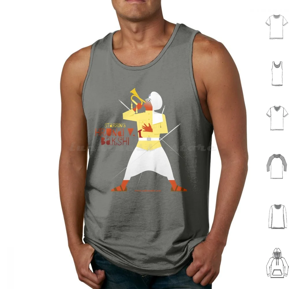 Hrundi V. Bakshi Tank Tops Print Cotton Absurd Bakshi Character Comedy Film Humor Humour Movie Party Sellers Hrundi