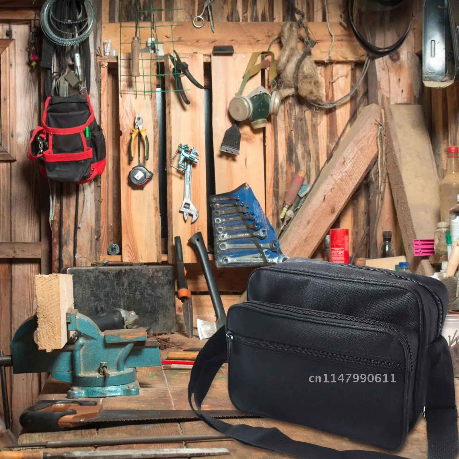 

Canvas Oxford Electrician Toolkit Chisel Multi-functional Single Shoulder Bag Hardware Parts Electrician Toolkit Tool Bag