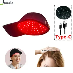 660nm 850nm Red & Infrared Light Hair Therapy Hair Growth Cap perdita di capelli Relax cappello per la cura del cuoio capelluto Anti Hair ricrescita USB Plug-in