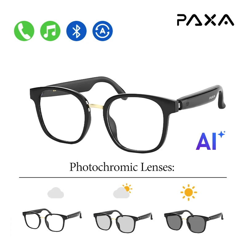 

PAXA S7 PRO smart glasses headphone bone conduction music sunglasses headphones bluetooth5.4 multifunctional HD call remote control camera