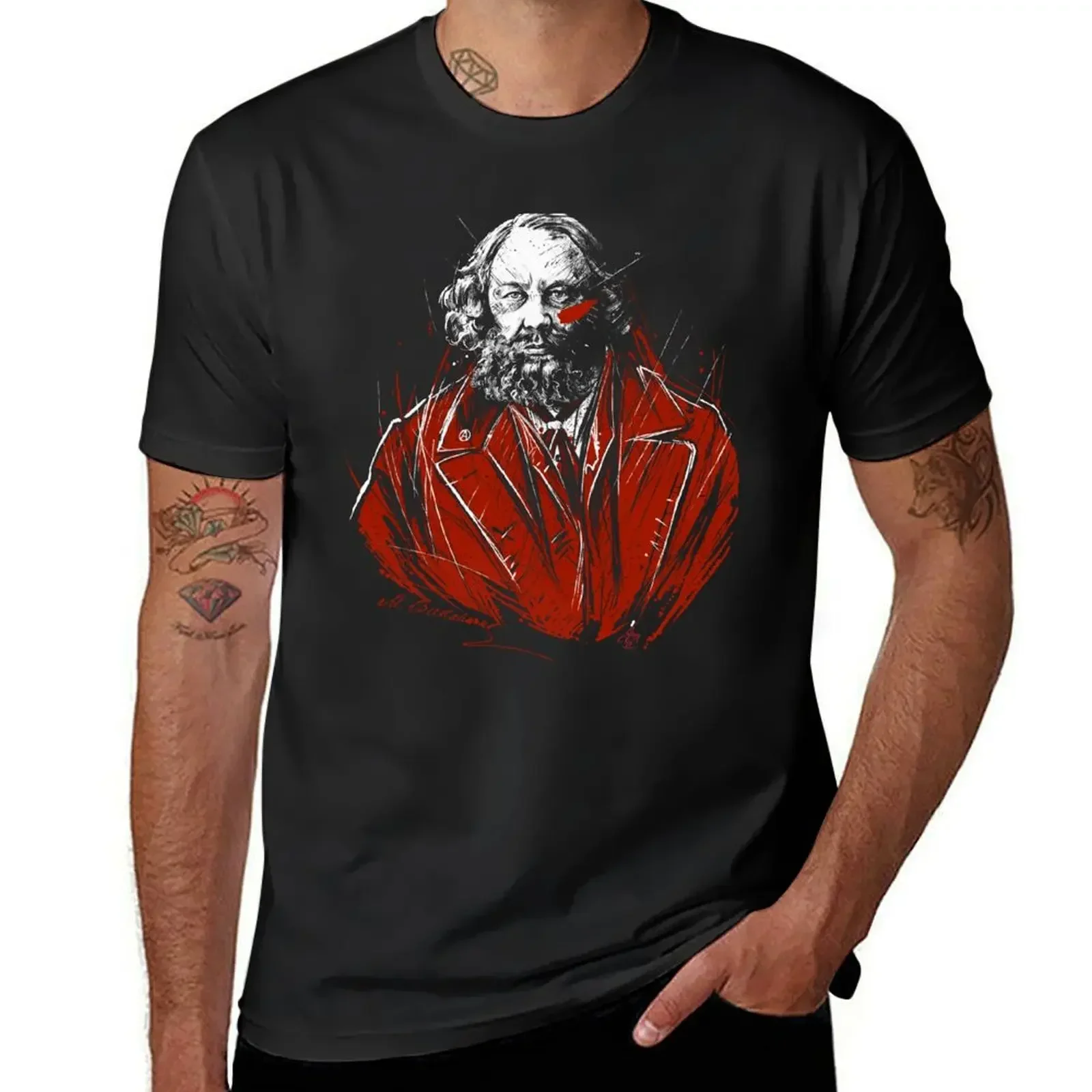 Mikhail Bakunin T-Shirt hippie clothes kawaii clothes mens graphic t-shirts pack