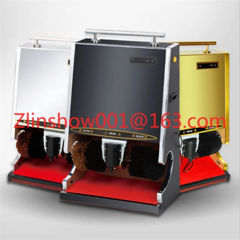 Shoe Shine Machine Automatic Home Fully Automatic Induction Shoe Shine Machine Public Hotel Lobby Electric Titanium Shoe Brush