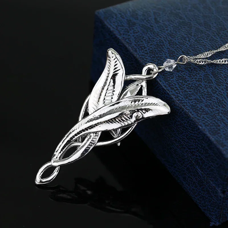 Movie The Lord Arwen Evenstar Necklace Elf Princess Arwen Twilight Star Crystal Pendant Necklaces for Women Choker Jewelry Gift