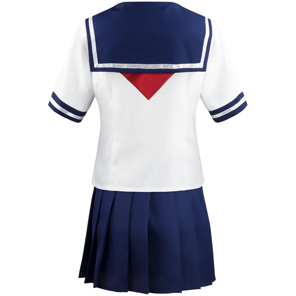 Nieuwe Collectie Ayano Aishi Cosplay Game Yandere Simulator Uniform Halloween Kostuum Vrouwen Korte Mouw Top Rok Matrozenpakje