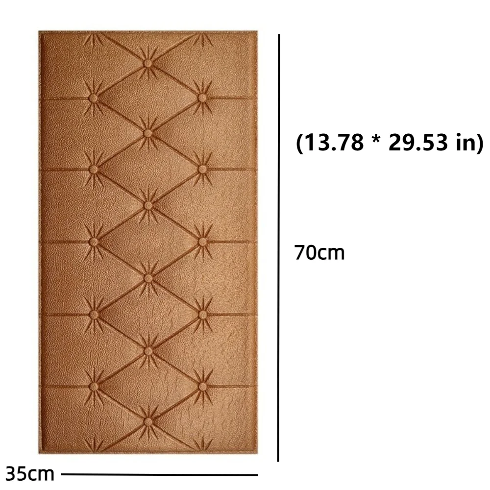 ملصقات حائط ثلاثية الأبعاد مضادة للتصادم للأطفال ، ورق حائط سميك ذاتي اللصق ، وسادة ناعمة ، ذاتية الصنع ، غرفة نوم ، جودة عالية #6