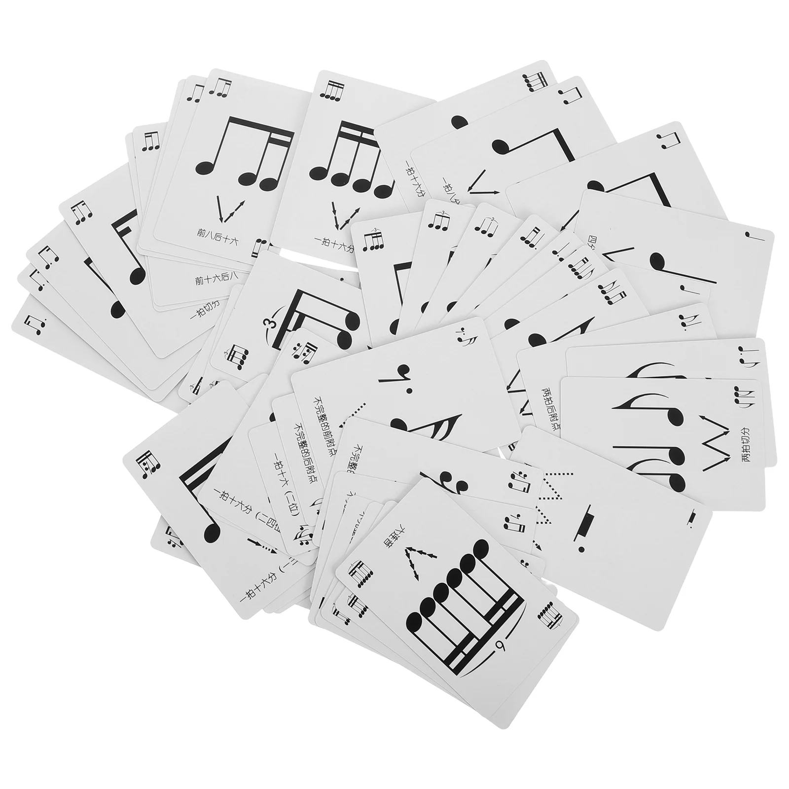 Rhythm Poker Reading Cards Exercise Activity Learn Kid Learning Game Music Note