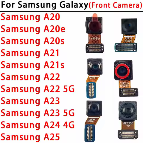 Selfie Camera For Samsung Galaxy A20 A20e A20s A21 A21s A22 A23 A24 A25 4G 5G Frontal Front Camera Module Facing Spare Parts