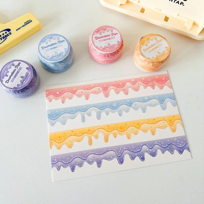 Cute Retro Bows Lace Melted Cheese Washi Tapes Scrapbooking Masking Tape DIY Photo Album Diary Journal Collage Stationery