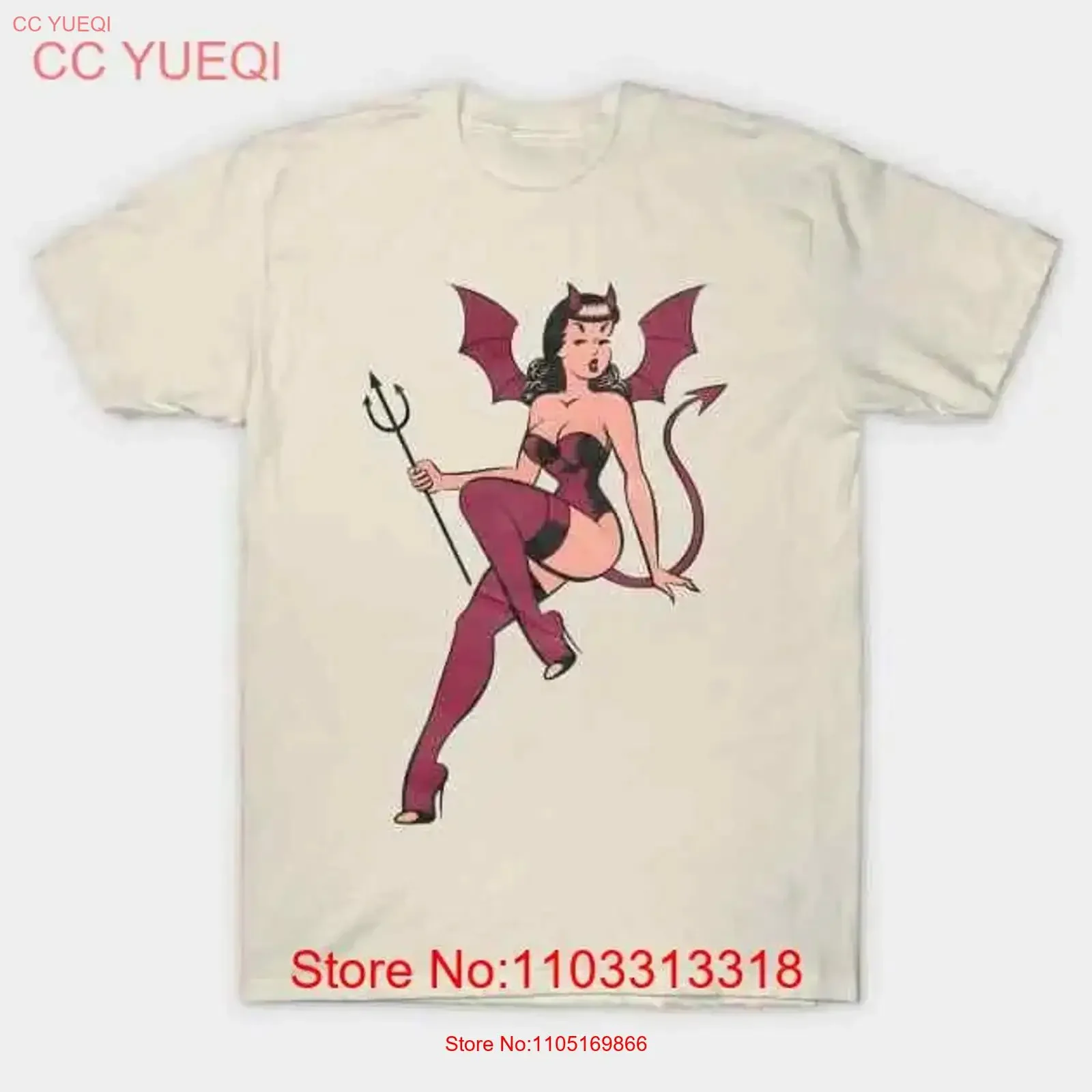 Lowbrow Devil Woman Gertrude Made in Australia T Shirt S 5XL vintage Washed Casual streetwear Stylish Soft Unisex