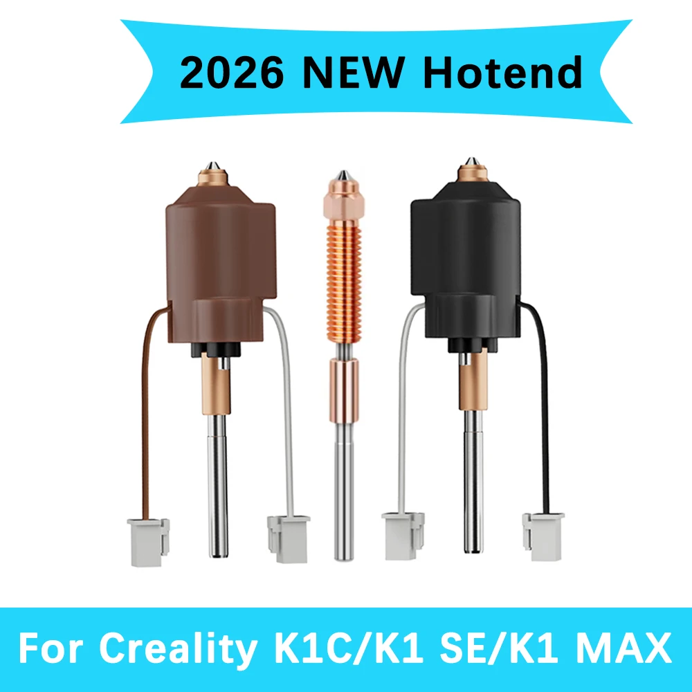 NEW 2026 K1 MAX Hotend For Creality K1C K1 SE Ceramic Heating Block Kit Quick-Swap Integrated Nozzle High Flow Printing