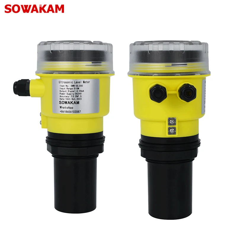 Imagem -03 - Ultrasonic Água Tanque Nível Medidor Sensor de Nível Ultrasonic 20m Alcance 420ma Rs485 Transmissor dc 24v 220v Fonte de Alimentação Swk-ul300a