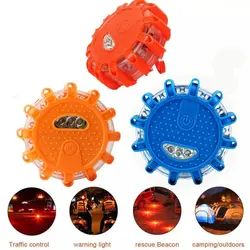 LED Warning Light Built-in Battery 9Mode Safety Flare Dash Emergency Flashing Lamp Portable Strobe Light