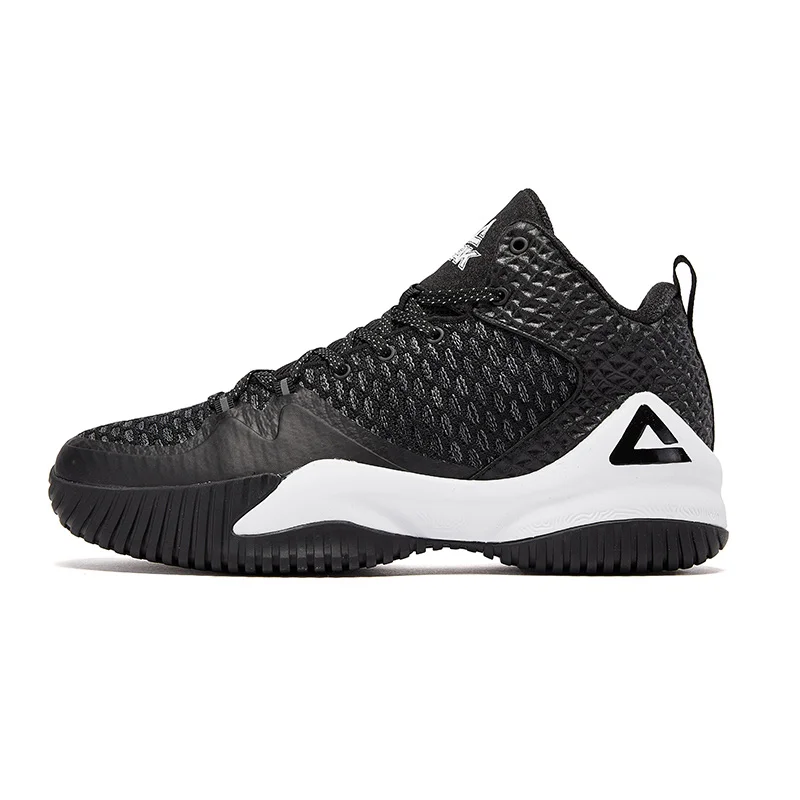 Zapatillas de baloncesto PEAK High Top para hombre Streetball Master, zapatillas transpirables para exteriores, zapatos acolchados para protección adecuada para los pies