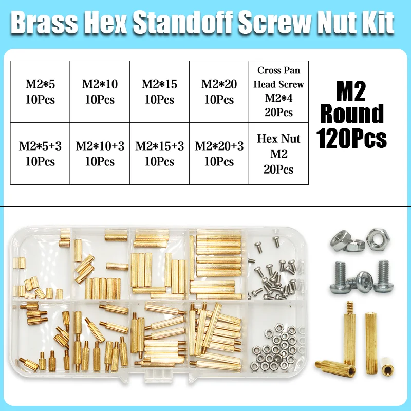 390p Sechskant Messing Männlich Weiblich Abstandshalter Schraube Mutter Bord Rack Stud Sechskant Gewinde Säule PCB Säule Motherboard Abstandshalter Bolzen – Detail 16