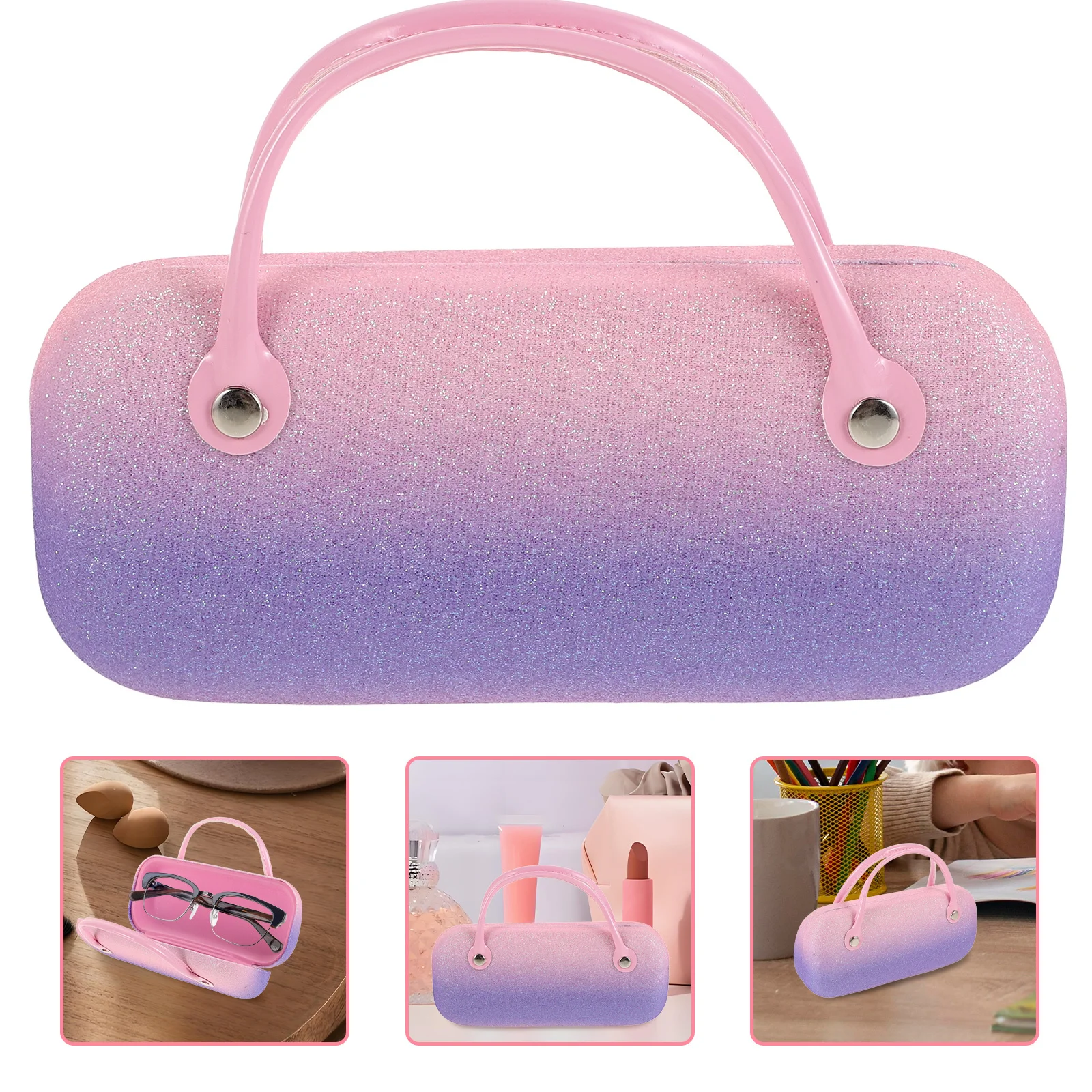 

Cute Portable Hard Shell Sunglasses For Women Compact Folding Travel Eyewear Holder Multifunctional Multiple Color Design