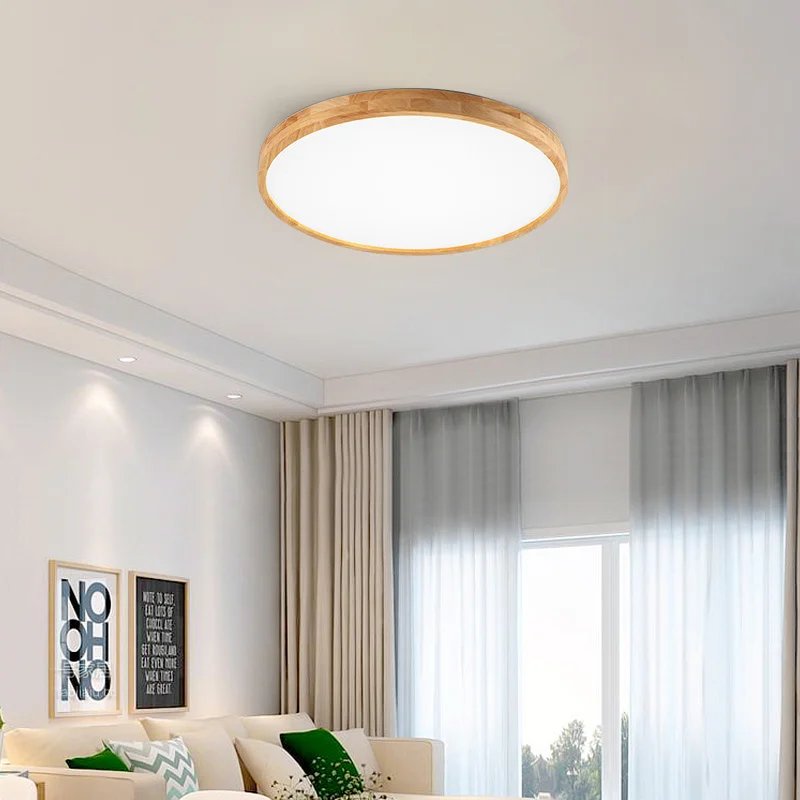 Plafoniere a Led ultrasottili per camera da letto alte 5Cm plafoniere moderne in legno soggiorno ingresso corridoio camera da letto armadio luminare