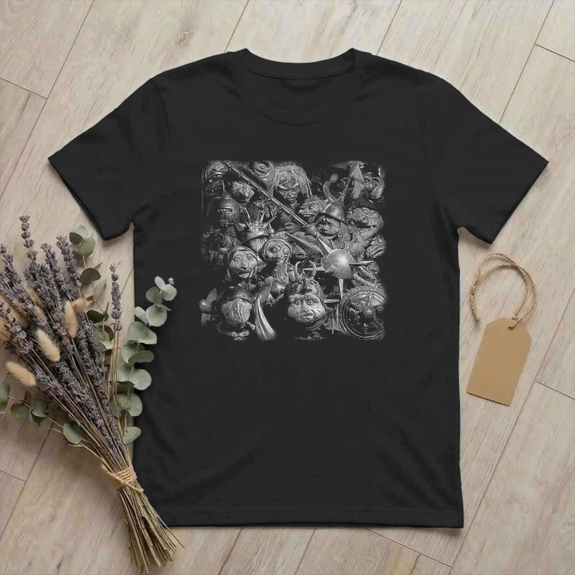 Labyrinths Jareth Goblins T-Shirt for Men Round Collar Cotton T Shirt Fantasy Movie Short Sleeve Tee Shirt Graphic merchandise