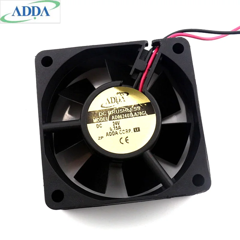 

original FOR ADDA AD0624UB-A70GL DC24V 0.25A 6CM 6025 inverter fan