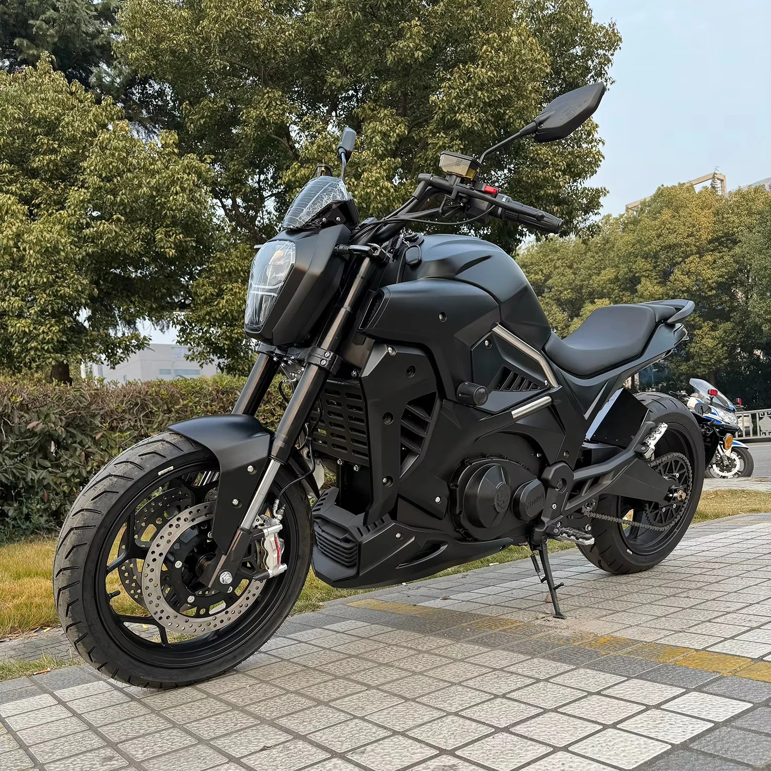 XDSS 8000w Mid Drive Belt /chain Drive Rear Single Arms Motor 150km/h Adult High Speed Racing Electric Motorcycle