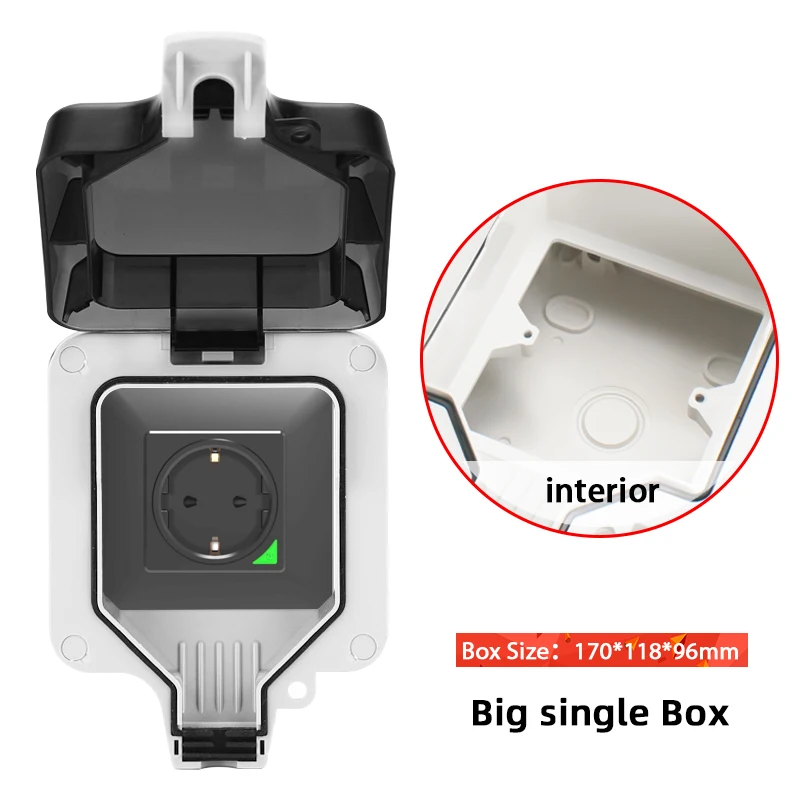 Avoir Tuya Zigbee Stopcontacten IP66 Waterdichte Outdoor EU Stopcontact Tijdschakelaar Dual Usb Opladen Smart Huishoudapparaat