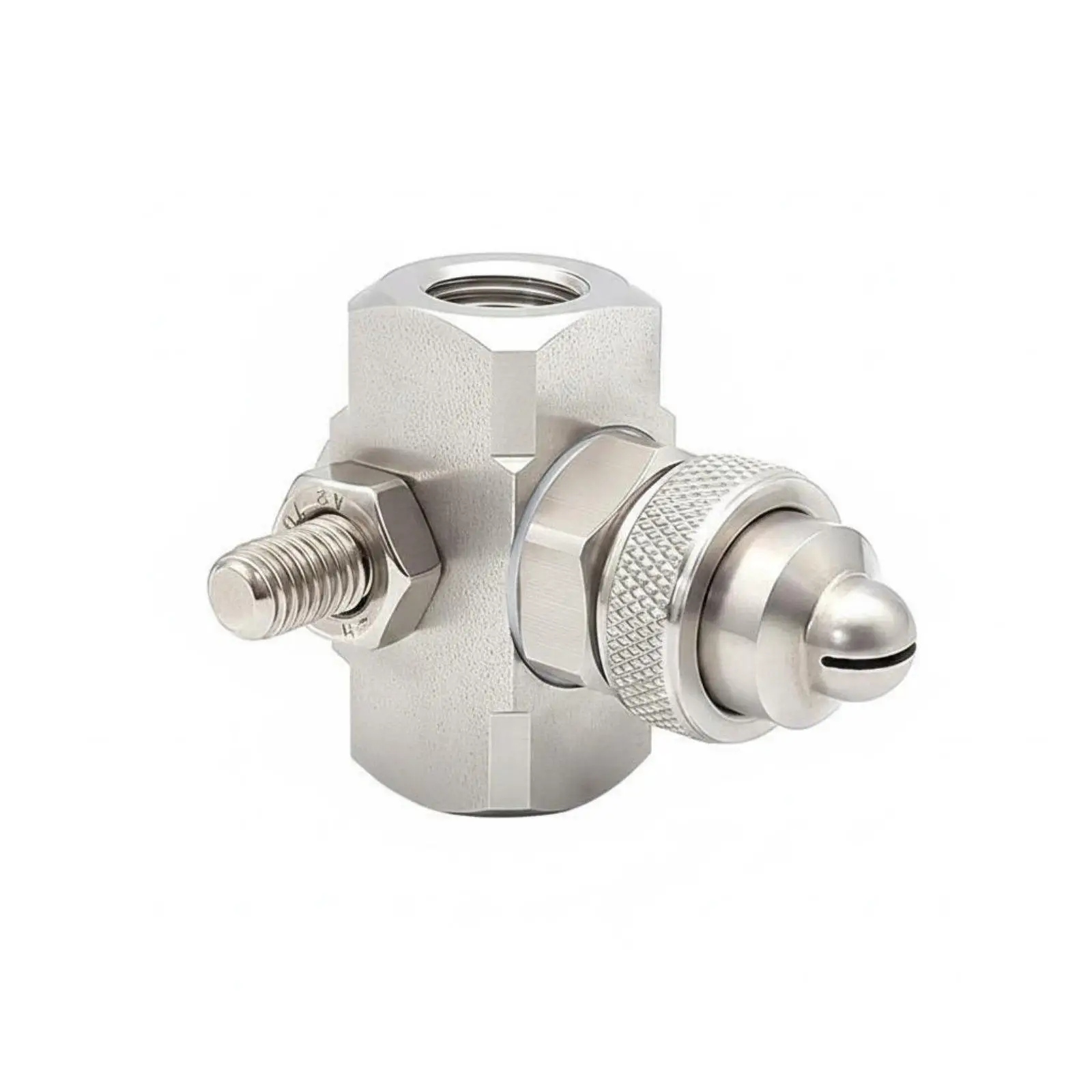 Adjustable Air Water Spray Nozzle 304 Stainless Steel Misting Head for Humidification and Cooling Systems