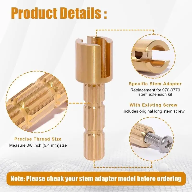 652F Bath Shower Valves Cartridges Extender 970~0770 Replacement for Devices Use