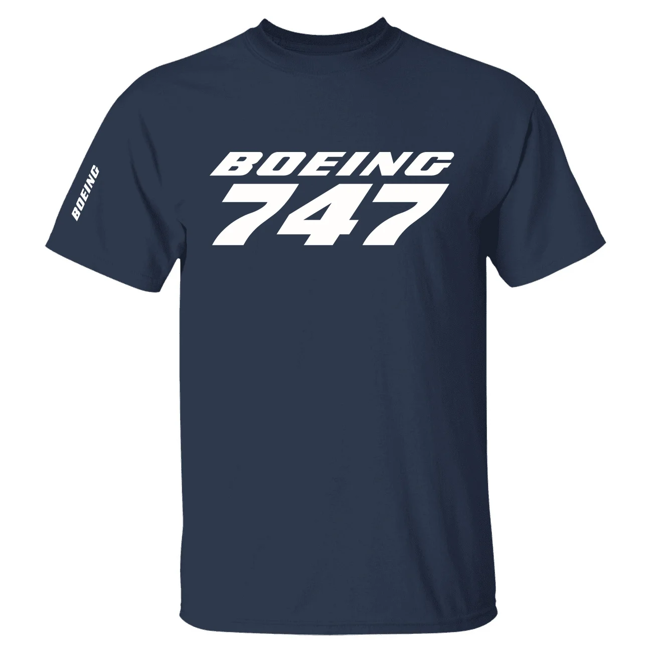 Men Women Summer Aviation Boeing 747 Pilots Flight Short Sleeve T-shirts Cotton Graphic T Shirts