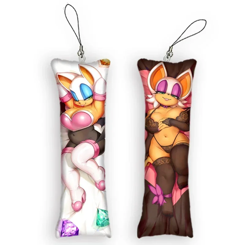 

New PatternHot Selling Item Dakimakura Mini Pendant Rouge Anime Keychain Double-Sided Print Ornament Small Pillow Key Chain Fun