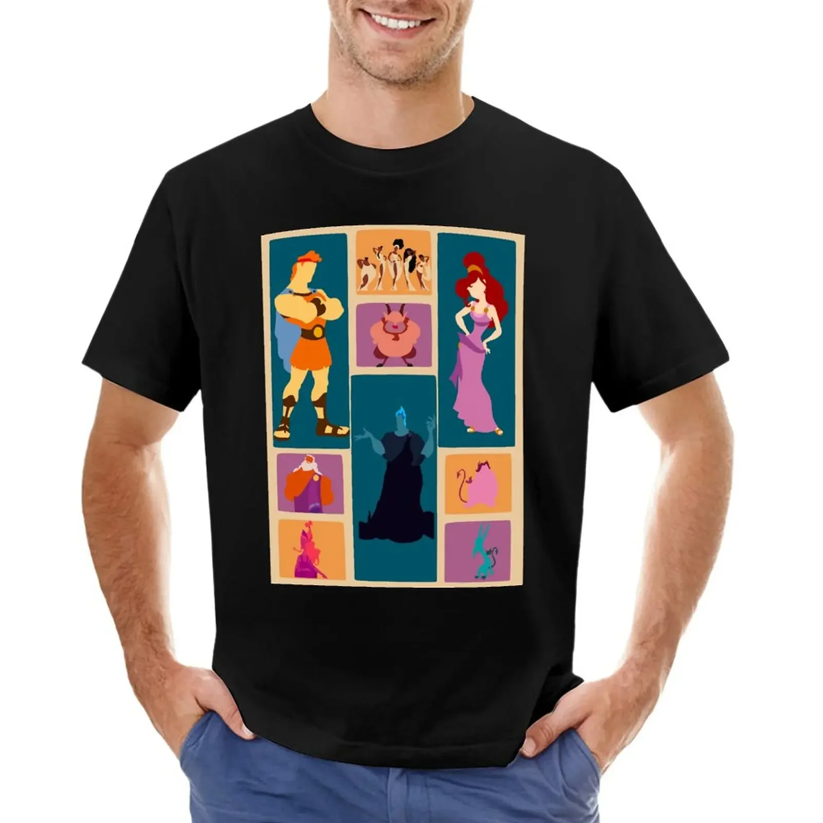 plus size tops hippie clothes mens t shirts pack Hercules Inspired Minimalist Design T-shirt oversized t shirt men clothing