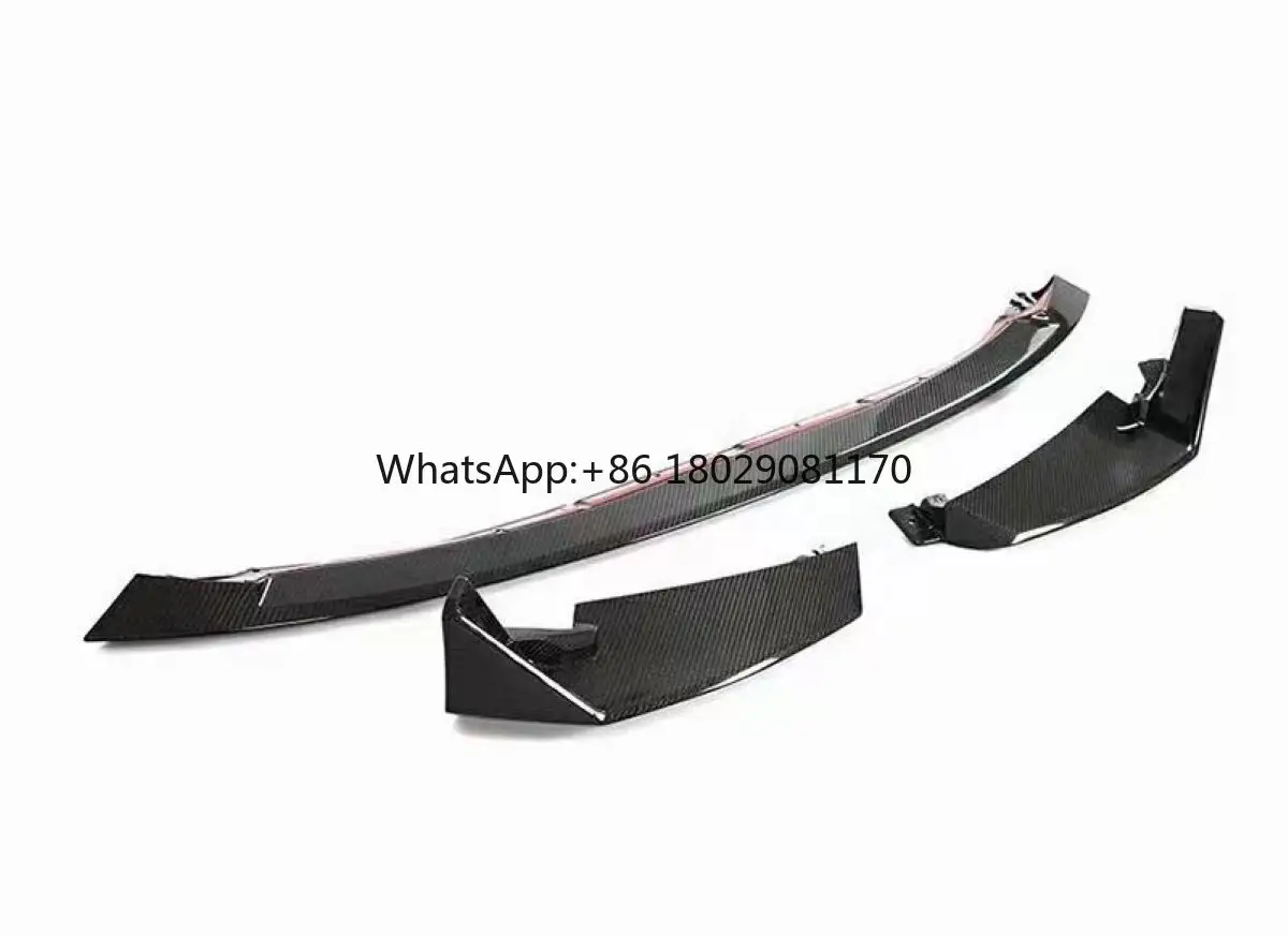 Alerón de parachoques delantero de fibra de carbono seco, estilo V, para BMW M3, M4, G22, G23, G80, G82, G83, 2021 +, CSL, estilo MP