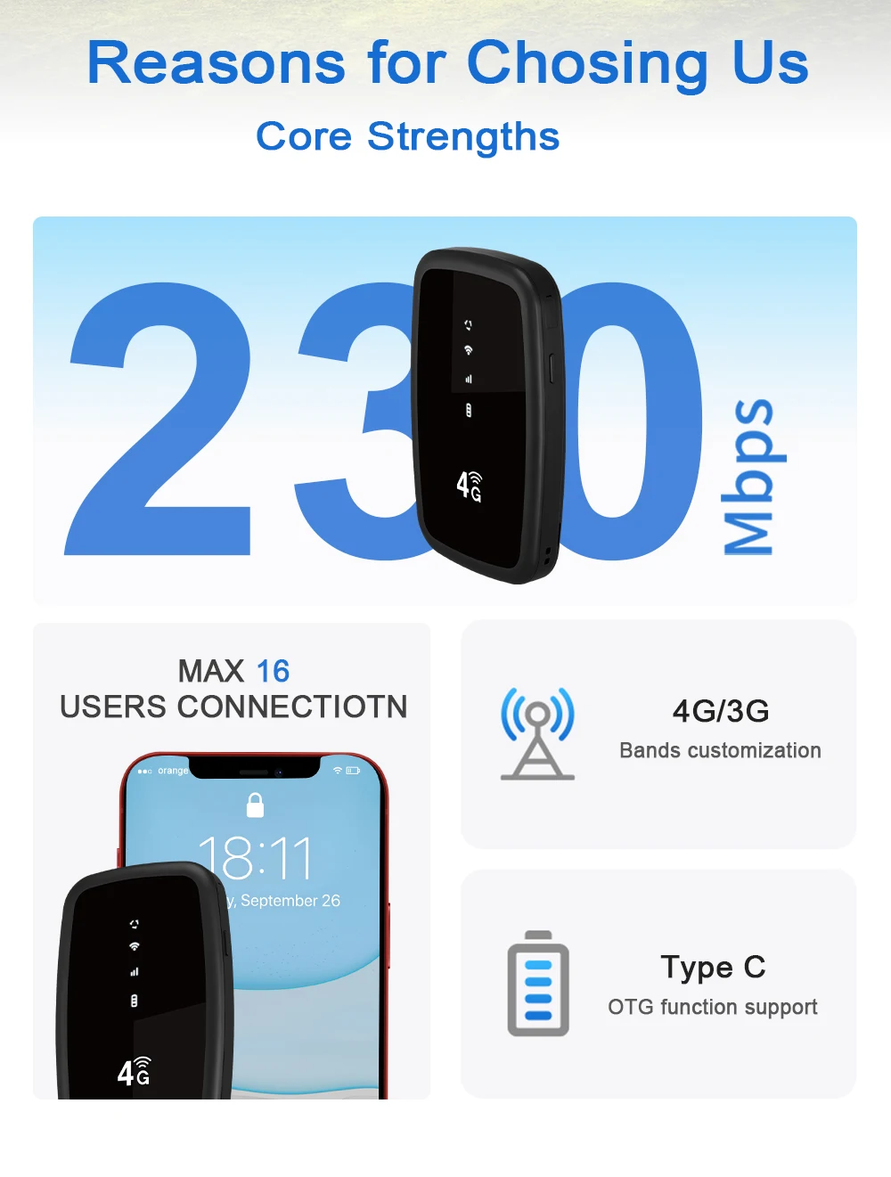 JIMI 3900mAh Router batteria Hotspot mobile con modem sbloccato Mifis Outdoor Power Router Lte wireless 4g esterno con scheda SIM