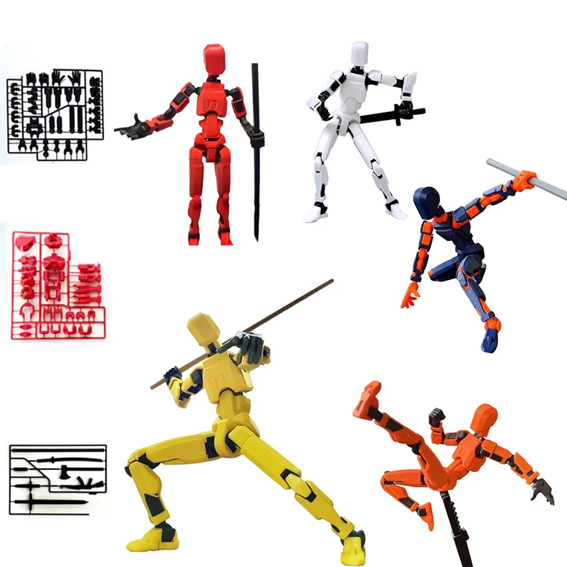 

Многошарнирный подвижный моделирующий робот 3,0, манекен с 3D принтом, 13 экшн-фигурок, игрушки для детей и взрослых, игры для родителей и детей