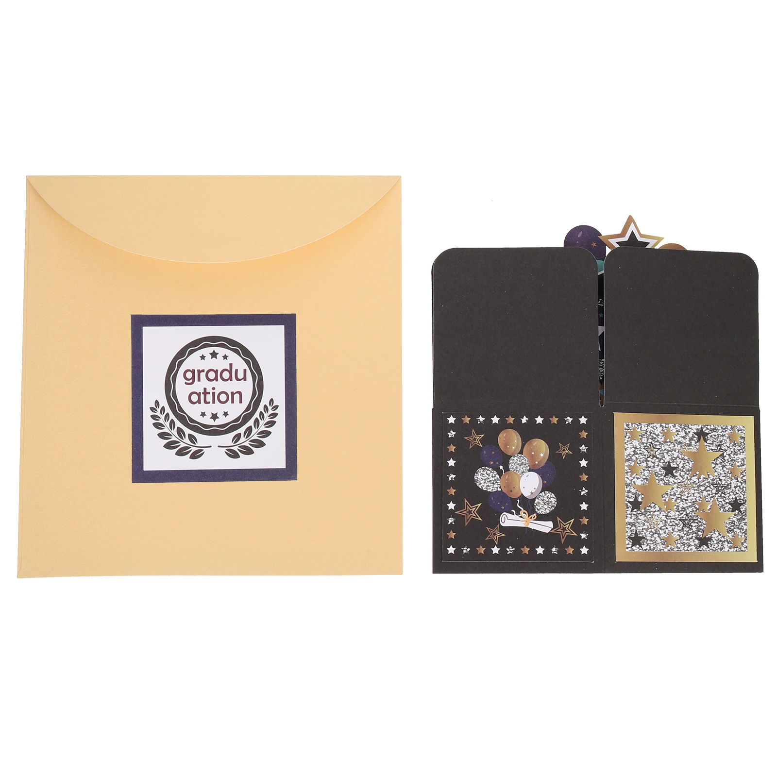 

3D Greeting Graduation Pop-Up Thick Paper Gift For Friends Colleagues Graduation Season Blessing Card Decorative Paper