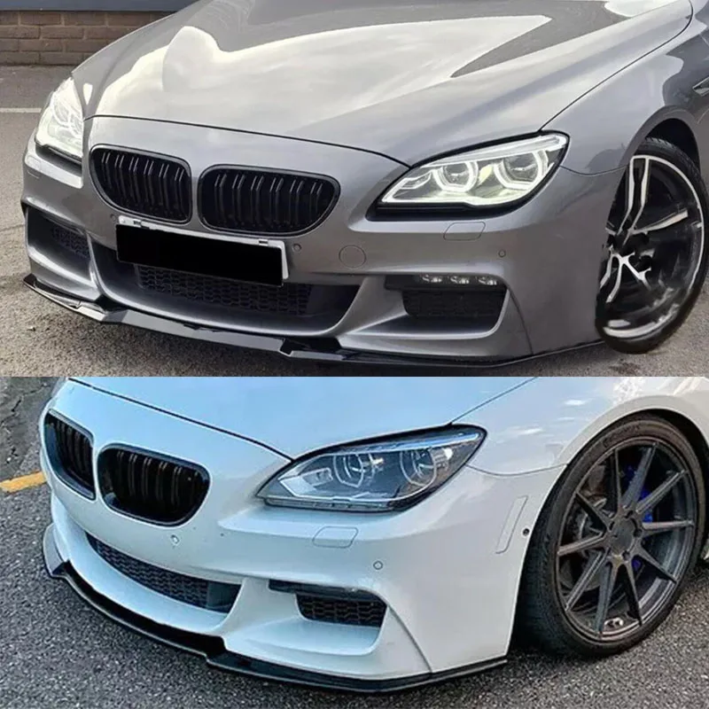 Car Front Bumper Lip Spoiler Diffuser Splitters BodyKit Trim For BMW 6 Series F06 F12 F13 640i 650i 640d M Sport 2012-2018
