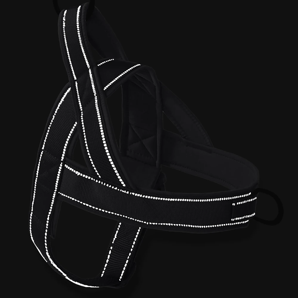 Tactical No-Pull Dog Harness – 1000D Nylon with Handle & Reflective Trim