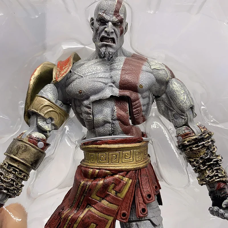 Anime God of War Ghost of Sparta Kratos In Ares Armor W Blades Action Figure Desktop Model Ornaments Toys Joint Movable Gift